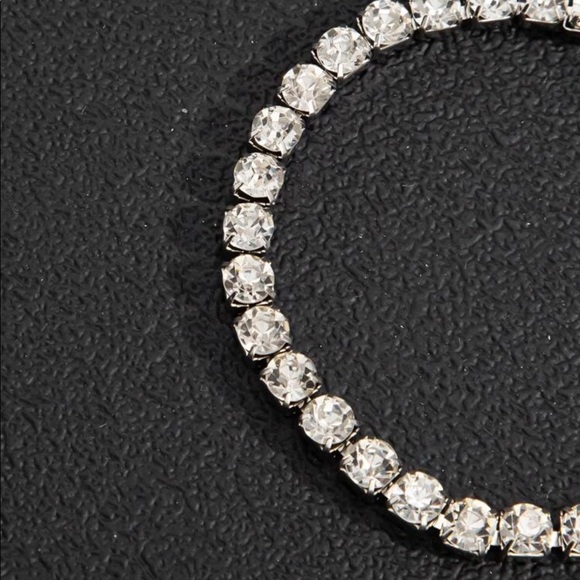 Icy Bling Tennis & Chain Link silver Bracelets set - Picture 4 of 4